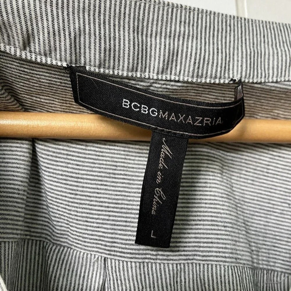 BCBGMaxAzria Gray Striped Dress - Picture 3 of 5